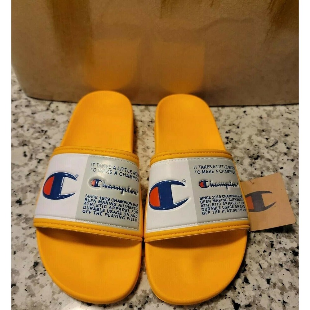 Champion Mens Ipo Jock Slides Gold Cm100143m Size 9 View 3